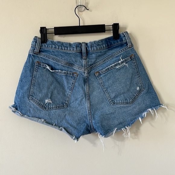 Abercrombie & Fitch Curve Love The Mom Short High Rise Denim Jean Short Size 29 - Picture 4 of 6